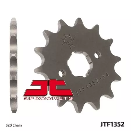 Pignon JT Sprockets 13 Dents Acier Pas 520 Type 1352 Honda