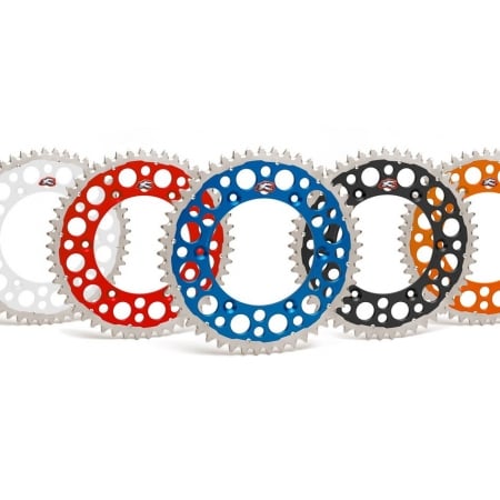 Couronne Renthal TwinringÂ® 50-dents Ultra-light anti-boue anodisÃ© dur bleu Husqvarna