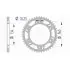Couronne Afam 46 dents alu pas 520 type 11618 Honda