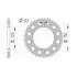 Couronne Afam 42 dents alu pas 520 type 72304N