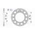 Couronne Afam 46 dents alu pas 520 type 13604 Yamaha