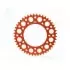 Couronne Renthal Ultralight™ 47 dents alu anti-boue pas 520 type 224U anodisé orange KTM