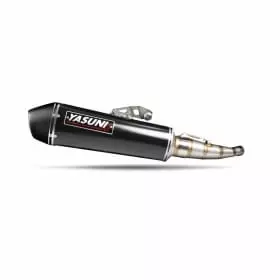 Silencieux Yasuni Scooter 4 Black Edition Inox Noir/Casquette Carbone Pour Piaggio Vespa 125 Gts 746279