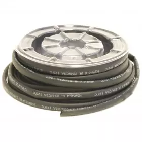 Bobine gaine thermorétractable Diam. 6.4mm noire longueur 12m