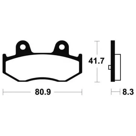 Plaquettes De Frein Tecnium Organique - me281