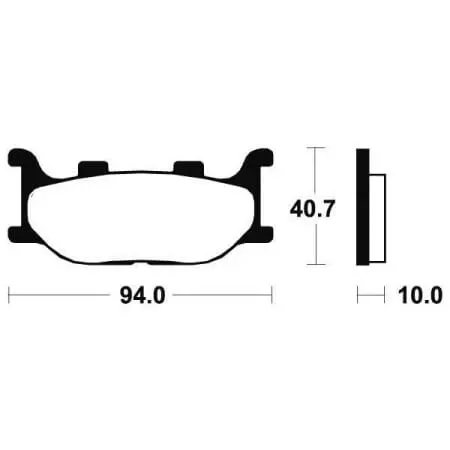 Plaquettes De Frein Tecnium Organique - me191