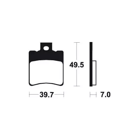 Plaquettes De Frein Tecnium Organique - me225