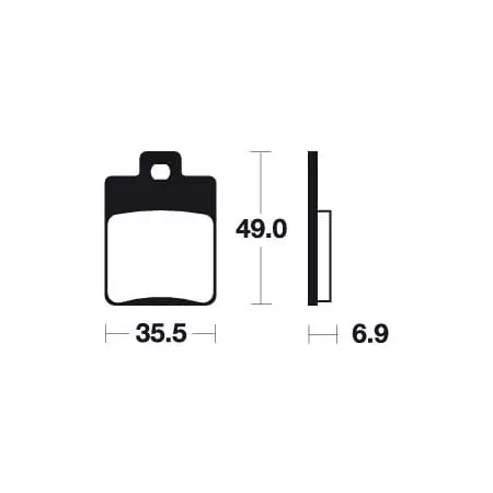 Plaquettes De Frein Tecnium Organique - me224
