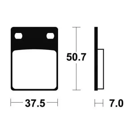 Plaquettes De Frein Tecnium Organique - ma106