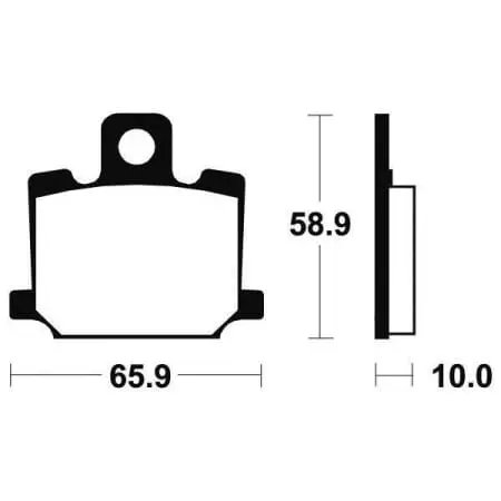 Plaquettes De Frein Tecnium Organique - ma35