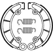 Machoires de frein Tecnium ba072 organique
