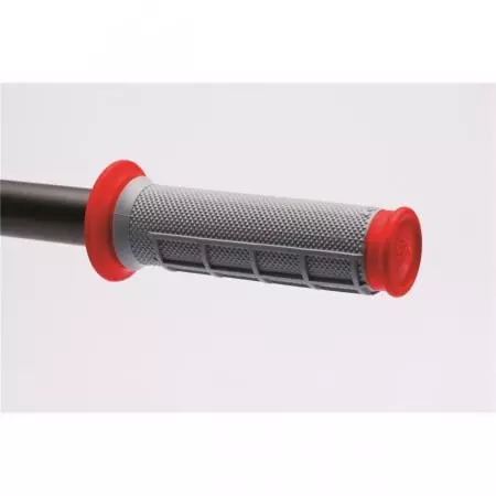 Revêtements renthal quad picots/semi-gauffré gris/rouge