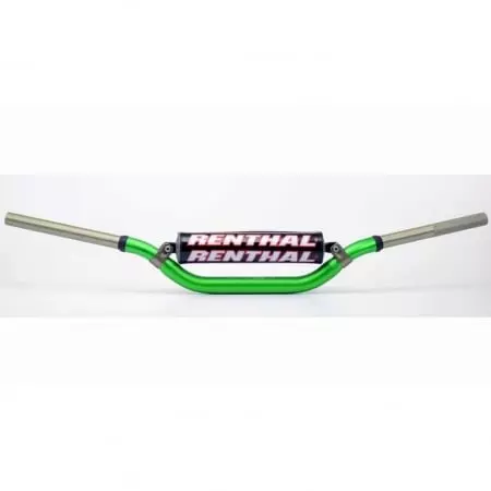 Guidon diam 28,6mm avec barre RENTHAL Twinwall replica Reed/Windham vert/mousse noire