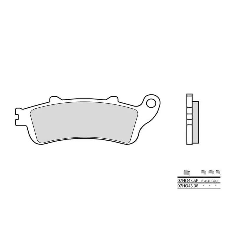 Plaquettes De Frein Arrière Brembo 07HO43SP Métal Fritté Honda