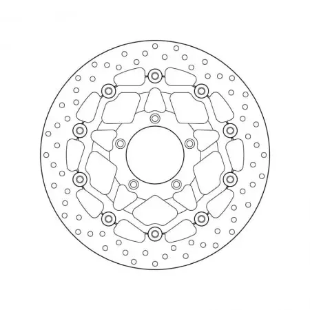 Disque de Frein Brembo Serie Oro 78.B408.89 rond flottant