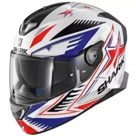 Casque Shark Skwal 2 Draghal WBR Blanc Bleu Rouge