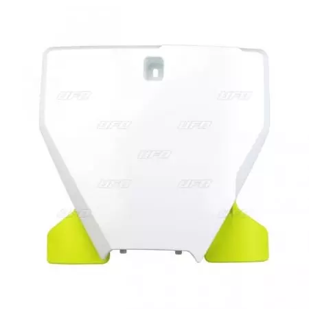 Plaque Frontale UFO Blanc/Jaune Husqvarna TC/FC