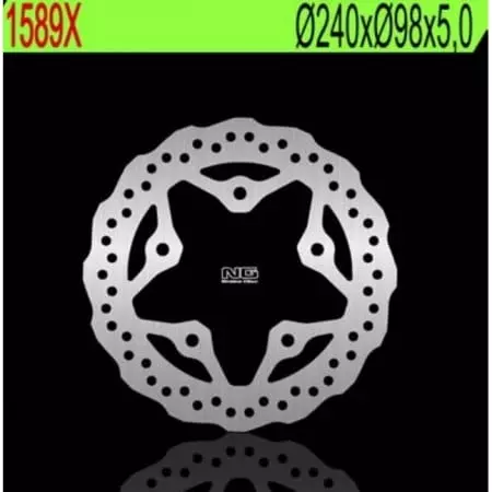 Disque de frein ng 1589x pétale fixe sym joymax 125/250/300 - Freinage BRAKING