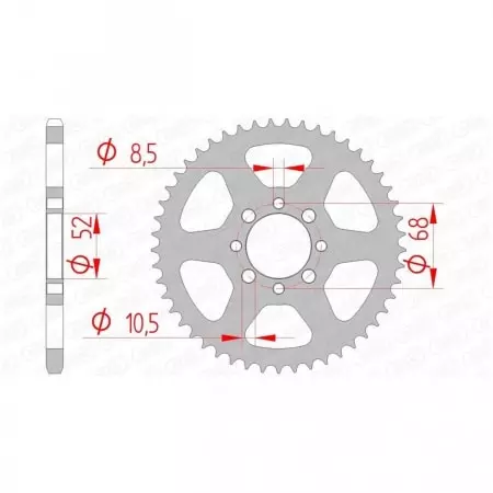 Couronne Afam 32 dents acier pas 420 type 14100