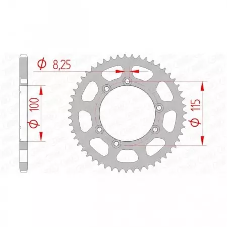 Couronne Afam 51 dents acier pas 420 type 92115