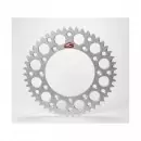 Couronne Renthal Ultralight™ 48 dents alu anti-boue pas 428 type 121U anodisé argent