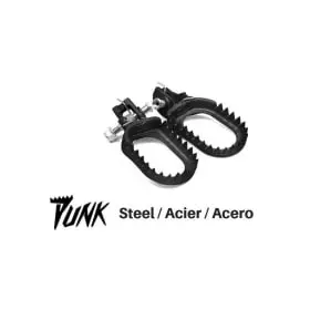 Repose Pied S3 punk Acier Noir