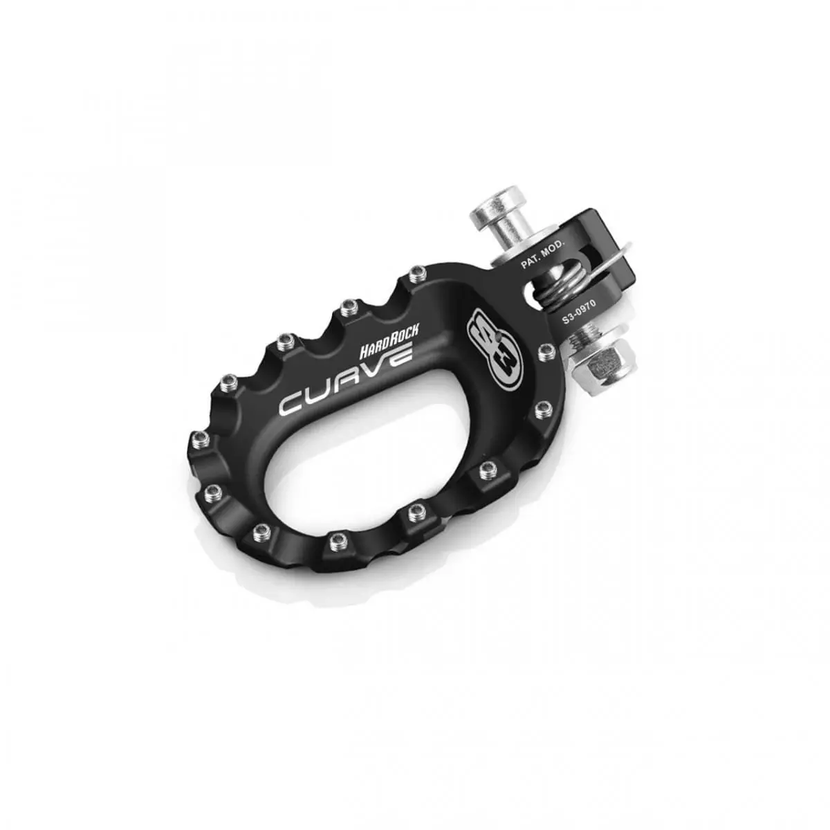 Repose-Pieds S3 Curve Aluminium Noir