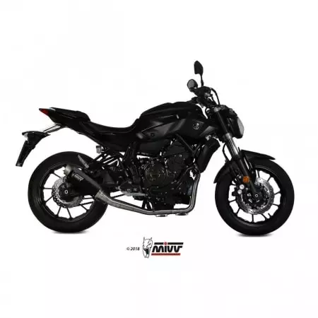 Ligne complète MIVV GP pro inox silencieux inox black satin/casquette inox Pour Yamaha MT-07