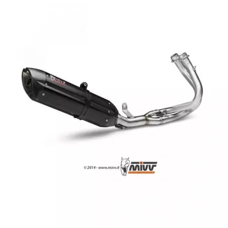 Ligne complète MIVV Suono acier noir Pour Kawasaki ER6N