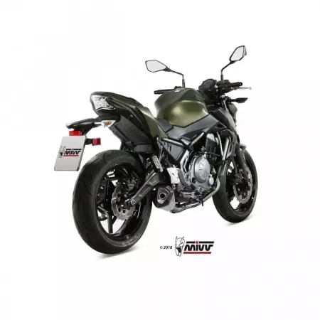 Ligne complète MIVV Delta Race inox silencieux inox/casquette carbone Pour Kawasaki Z650