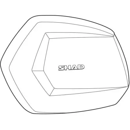 Couvercle Gauche Shad Valise SH35 Aluminium
