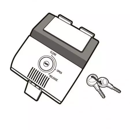 Serrure Shad SH48 Premium Gris Foncé