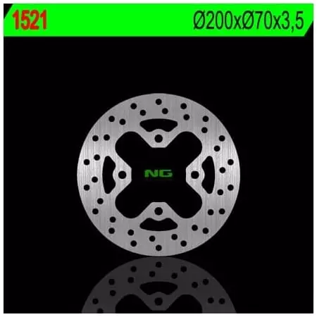Disque de Frein Arrière NG 1521 Rond Fixe kawasaki KFX450r - Freinage NG BRAKE