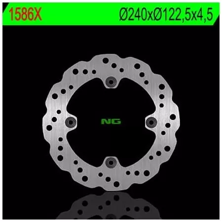 Disque de Frein Arrière Droit NG 1586X Pétale Fixe Honda - Freinage NG BRAKE