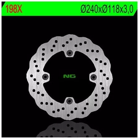 Disque de Frein Avant Gauche NG 198X Pétale Fixe Honda CR125R - Freinage NG BRAKE