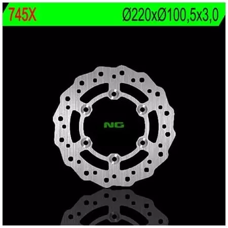 Disque de Frein Avant Gauche NG 745X Pétale Fixe - Freinage NG BRAKE