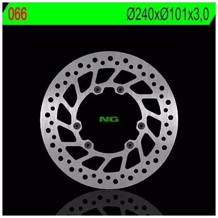 Disque de Frein Avant Gauche NG 066 Rond Fixe - Freinage NG BRAKE