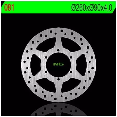 Disque de Frein Avant Gauche NG 081 Rond Fixe