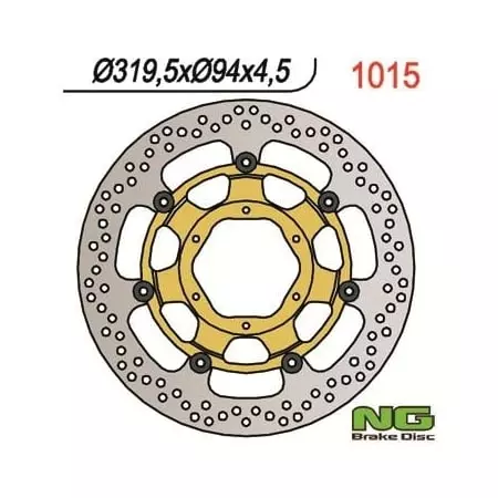 Disque de Frein Avant NG pour Honda CBR1000RR '06-07, VTR1000 SP1, SP2 '00-04 - Freinage NG BRAKE