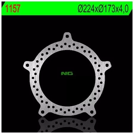 Disque de Frein Avant NG 1157 Rond Fixe - Freinage NG BRAKE