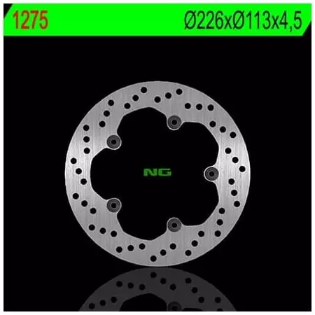 Disque de Frein Arrière NG 1275 Rond Fixe Peugeot Geopolis 125 - Freinage NG BRAKE