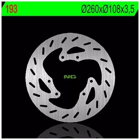 Disque de Frein Avant Gauche NG 193 Rond Fixe - Freinage NG BRAKE