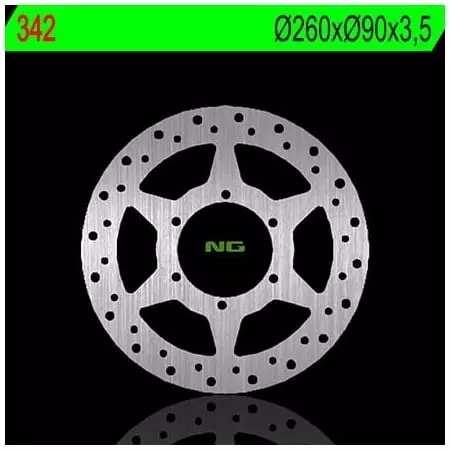 Disque de Frein Avant Droit NG 342 Rond Fixe Peugeot - Freinage NG BRAKE