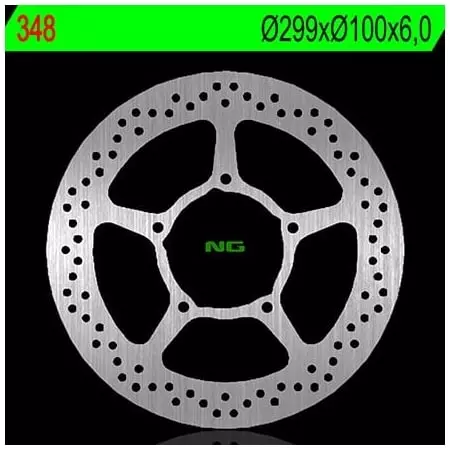 Disque de Frein Avant Droit NG 348 Rond Fixe - Freinage NG BRAKE