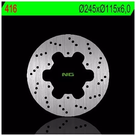 Disque de Frein Arrière Droit NG 416 Rond Fixe