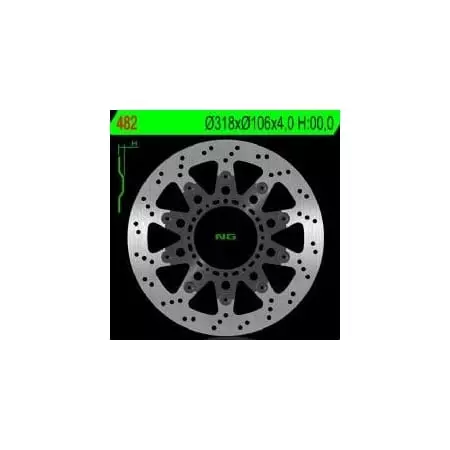 Disque de Frein Avant Gauche NG 482 Flottant Honda
