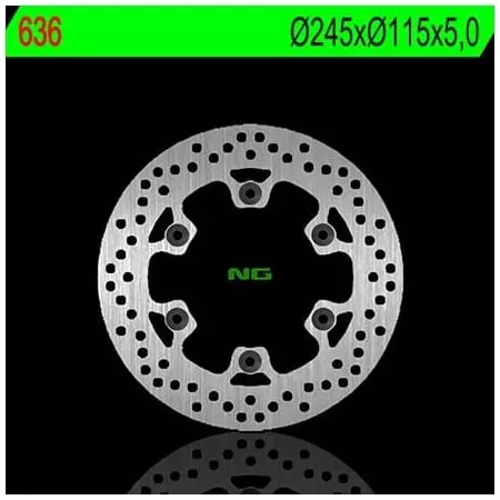 Disque de Frein Arrière NG 636 Rond Fixe - Freinage NG BRAKE