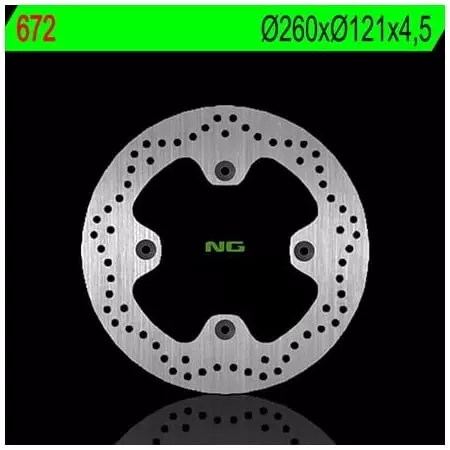 Disque de Frein Avant NG 672 Rond Fixe Suzuki AN650 Burgman - Freinage NG BRAKE