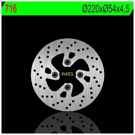 Disque de Frein Avant Gauche NG 716 Rond Fixe - Freinage NG BRAKE