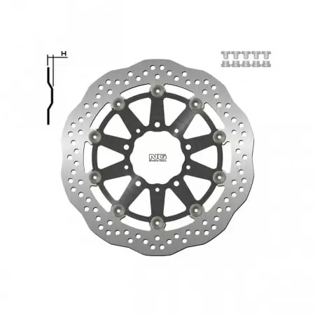 Disque De Frein Avant NG 1701xg Pétale Flottant Kawasaki Versys 650 - Freinage NG BRAKE